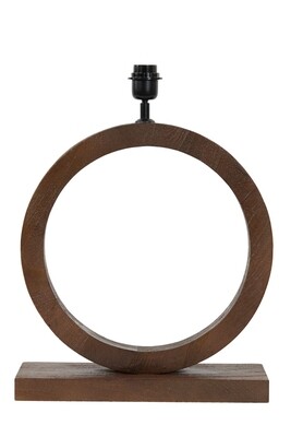 Pied de lampe TINAR H55cm Bois brun - LIGHT & LIVING