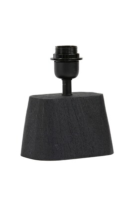 Pied de lampe KARDAN Bois noir mat H21cm - LIGHT & LIVING