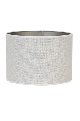 Abat-jour cylindre SAVERNA D20cm Blanc oeuf - Light & Living