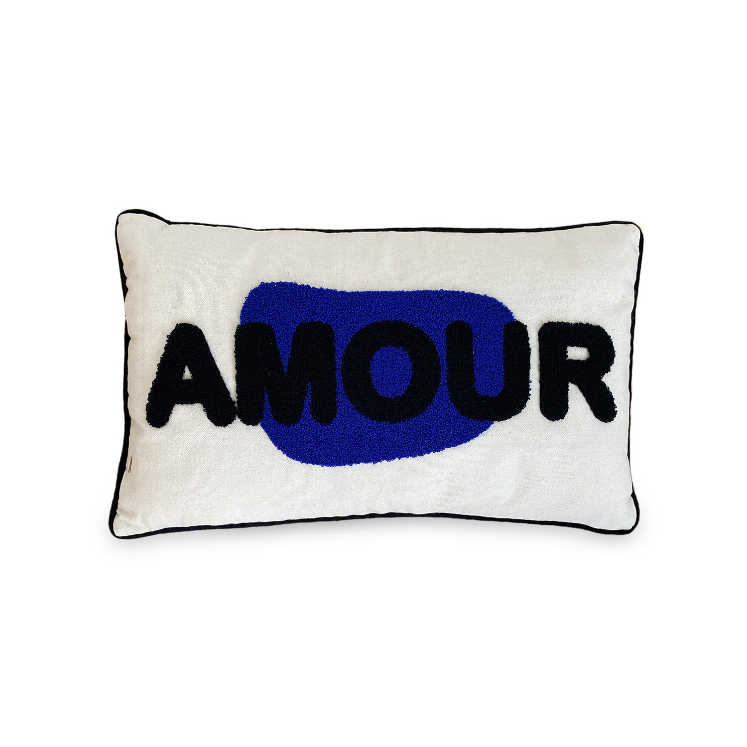 Coussin "Amour" Bleu 30x50cm - OPJET