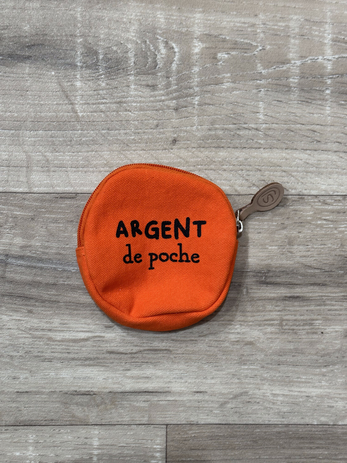 Porte-monnaie "Argent de poche" D13cm Orange flash - SOPHIE JANIERE