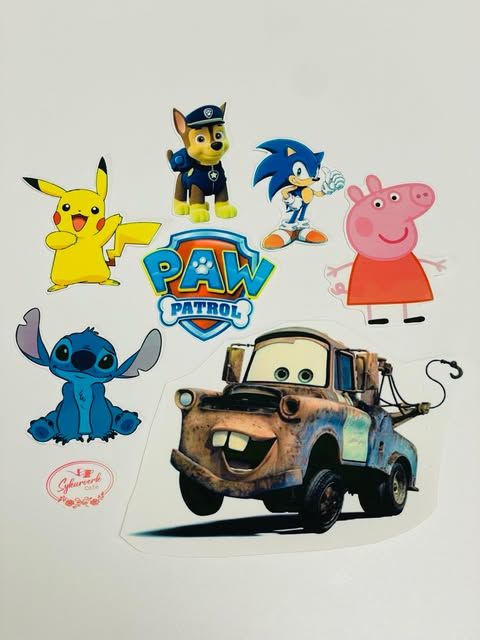 Prentuð sykurmassa mynd