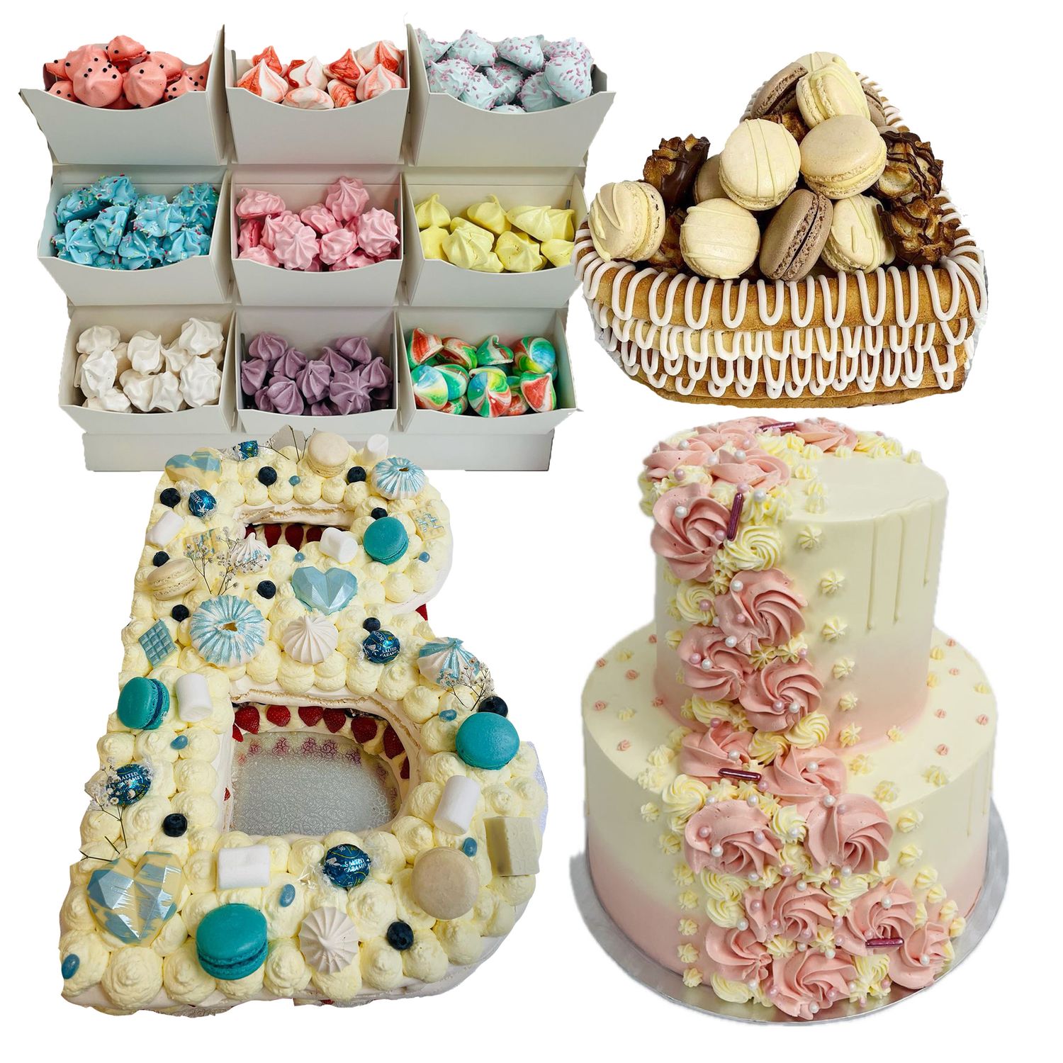 Fermingar tilboð 1 - Kaka, kransa karfa, marengs stafur &amp; marengs bar