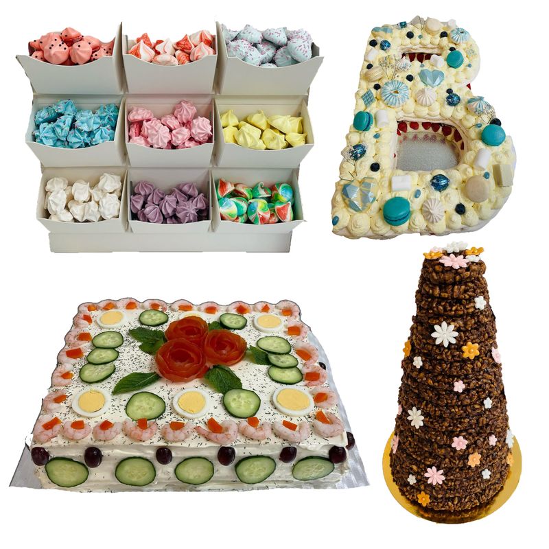 Fermingar tilboð 3 - Marengs stafur, Rice turn, Brauðterta &amp; marengs bar