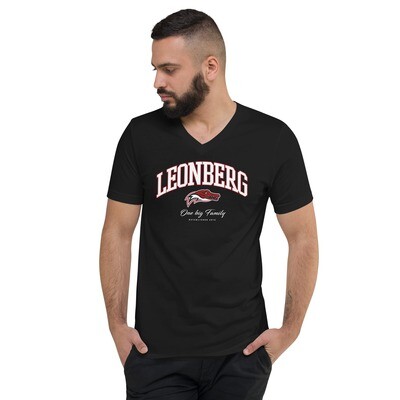 Unisex Short Sleeve V-Neck T-Shirt - OneBigFamily black