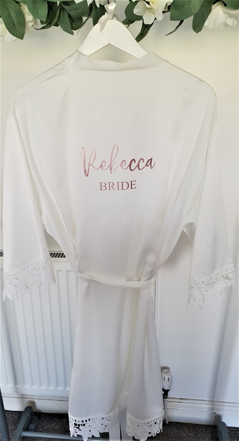 Lace Edged robe