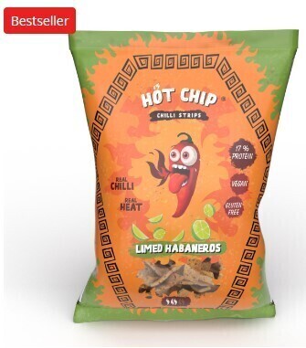 HOT CHIP - Tiras de Milho com Habanero e Lima - 80grs