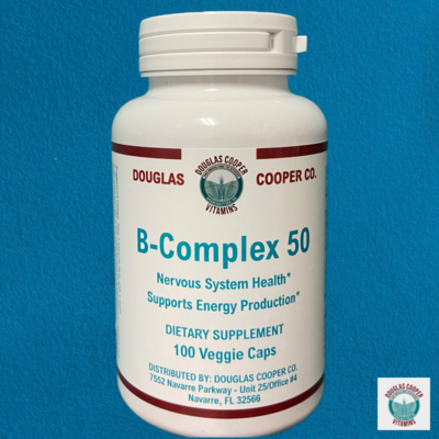 B-Complex: 400mcg Folic Acid: 100 Caps