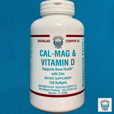 Calcium Mag &amp; Vitamin D: 120 Softgels