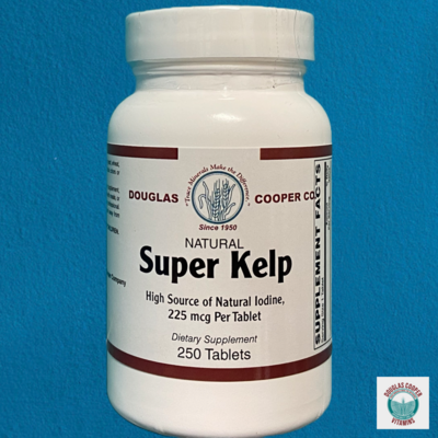 Kelp (Super): 225mcg, Natural Iodine, 250 Tabs