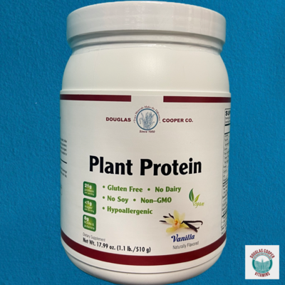 Plant Protein: Pea blend with Chia, 21g Protein per serving - VANILLA