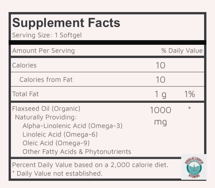Flaxseed Oil 1,000mg, 100 Softgels