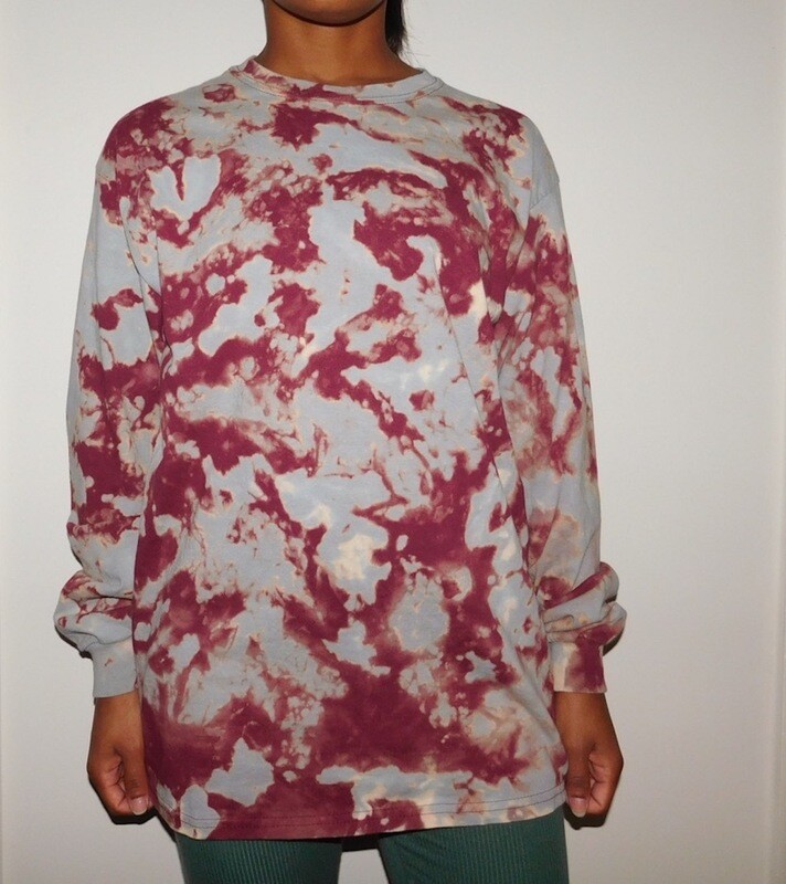 bleach dye long sleeves