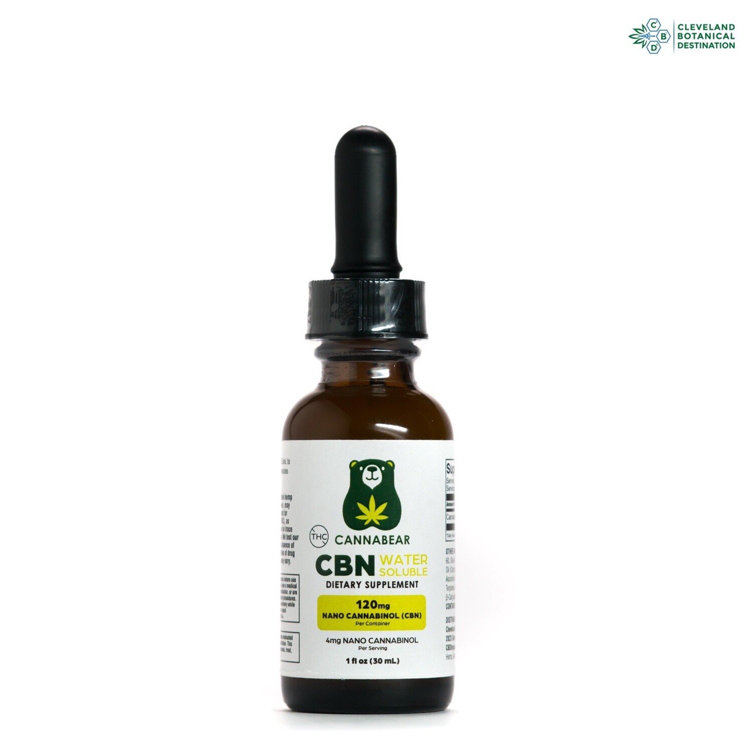 Cannabear Water Soluble CBN Tincture 120mg (Fast Acting, Nano)
