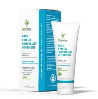 CBD Medic Back & Neck Pain Relief Ointment