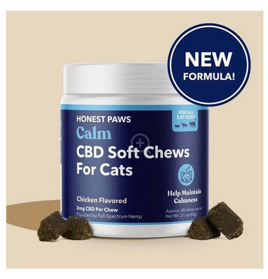 Honest Paws CBD Soft Chews for Cats