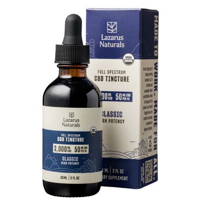 Lazarus Naturals - Full Spectrum, High Potency CBD Oil Tincture