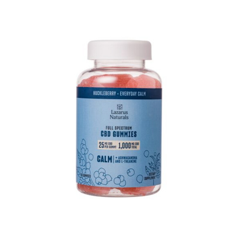 Lazarus Naturals Gummies 1,000mg (Calm w/ L-Theanine and Ashwagandha )
