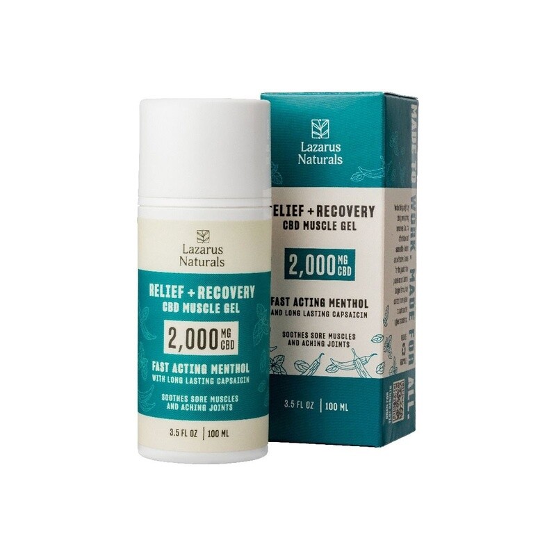 Lazarus Naturals CBD Muscle Rub Relief Gel (2000mg)