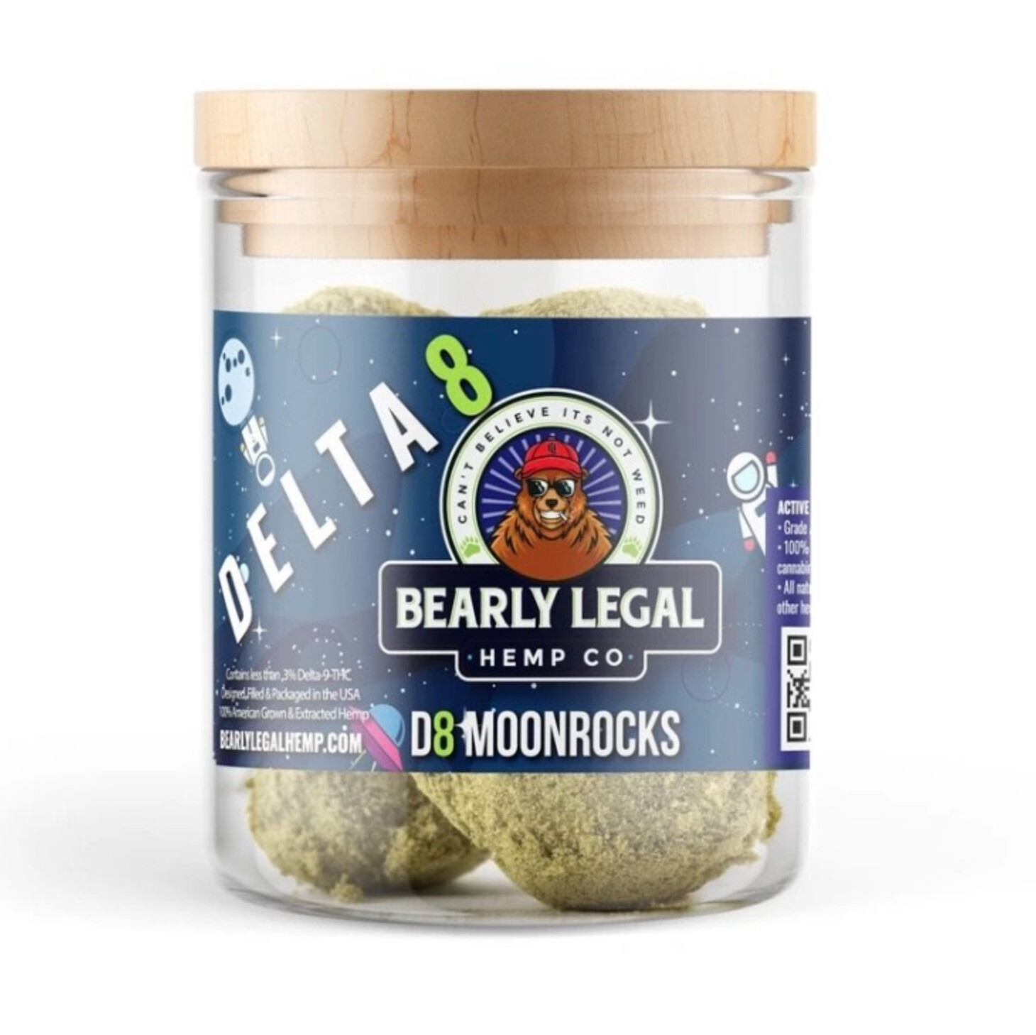Bearly Legal D8 THC Moonrocks