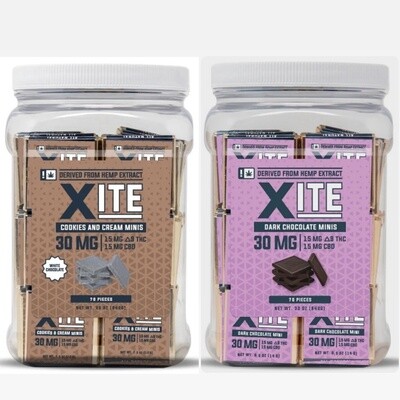 Xite D9 THC Chocolate Minis (with CBD)