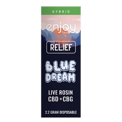 Live Rosin CBD + CBG 2.2G Disposable for Relief - Blue Dream
