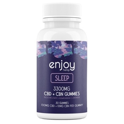 CBD Gummies For Sleep - Full Spectrum CBD + CBN + Lavender + Passionflower + Ashwagandha