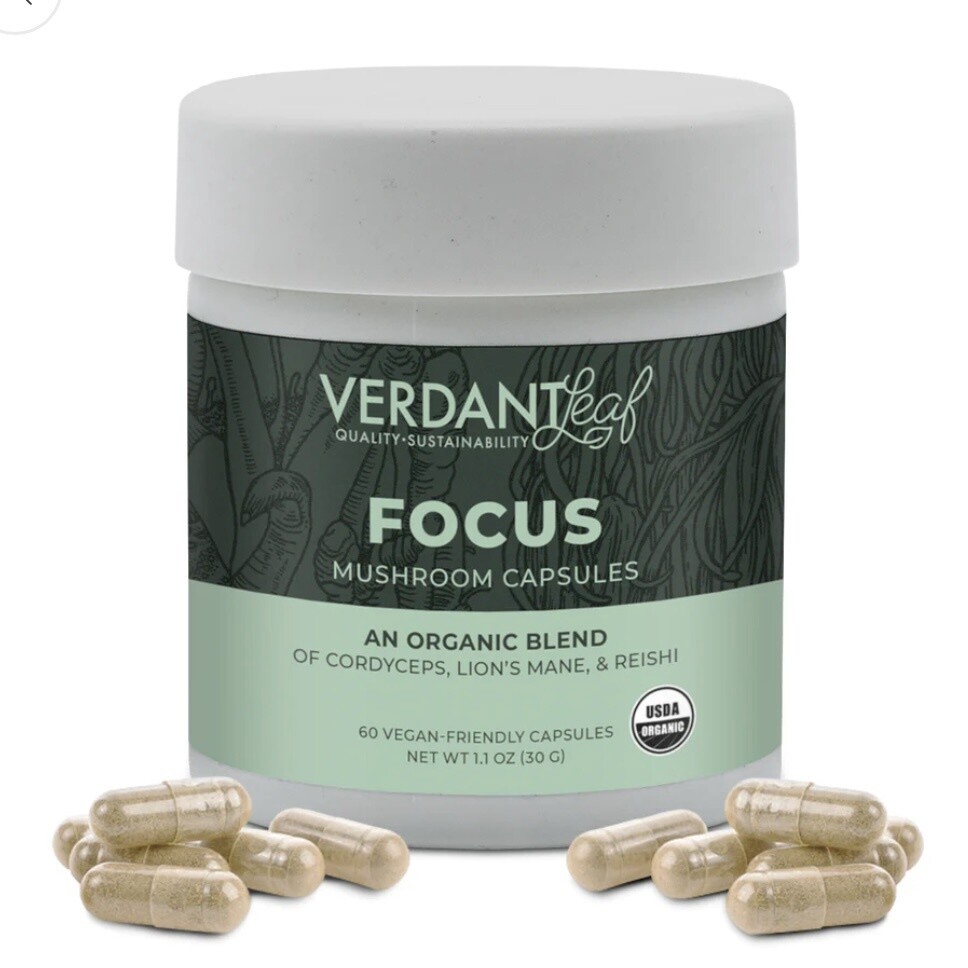Verdant Leaf - Focus Mushroom Capsules