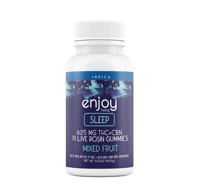 Enjoy Live Rosin Sleep Gummies (12.5mg THC + 12.5mg CBN)