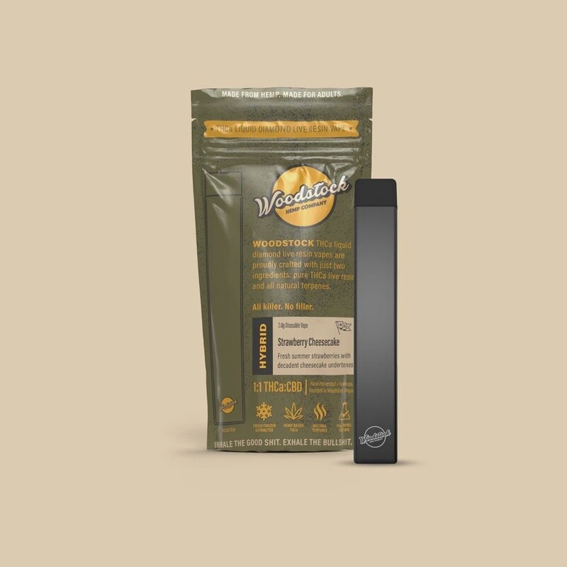 Woodstock - THCA Live Resin 2G Disposable Vape