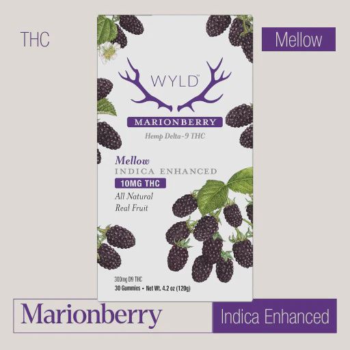 WYLD- Marionberry Indica THC Gummies 10mg