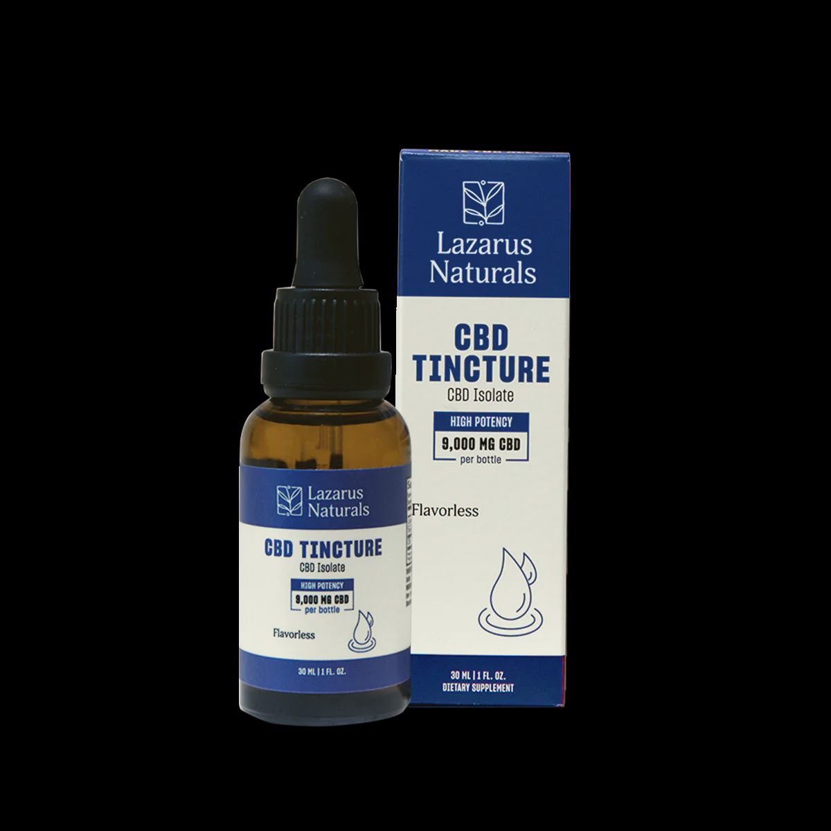 Lazarus Natural  - 9,000mg CBD Isolate Tincture (THC-Free)