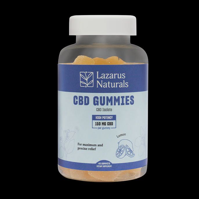 Lazarus Naturals High Potency CBD Isolate Gummies (THC-Free)