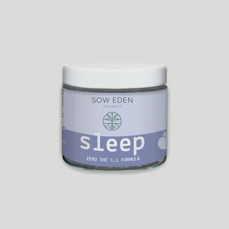 Sow Eden Zero THC Sleep Gummies (25mg CBD : 25mg CBN)