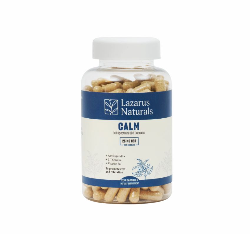 Lazarus Naturals - CBD Capsules, Calm