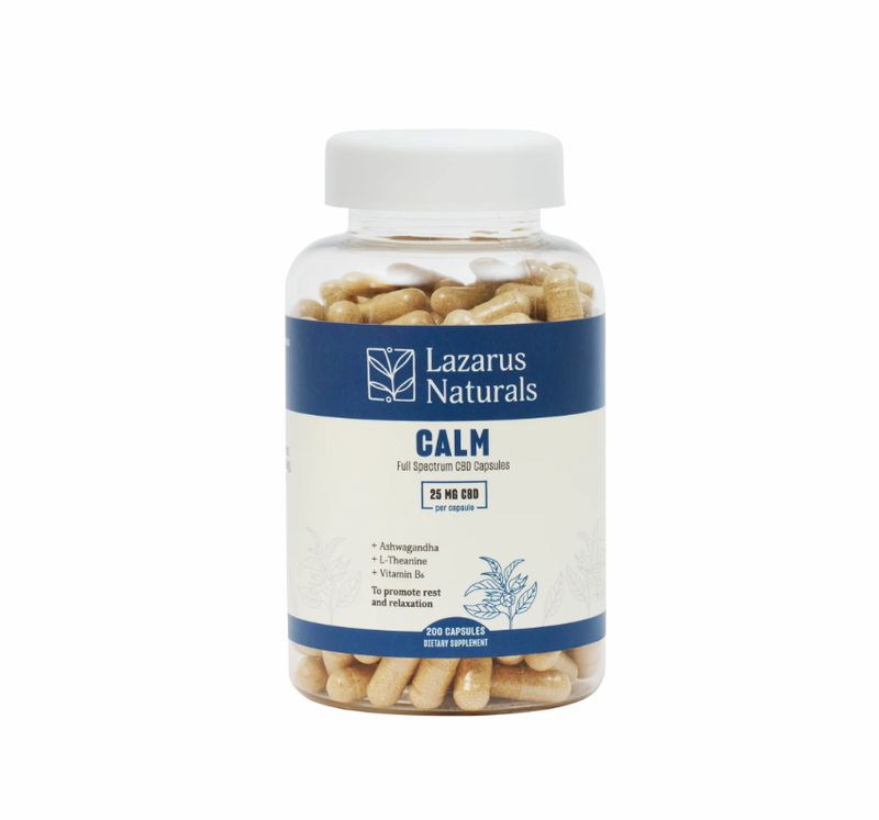 Lazarus Naturals - CBD Capsules, Calm