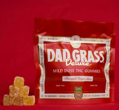 Dad Grass Mild Dose 2mg THC 10mg CBD Gummies