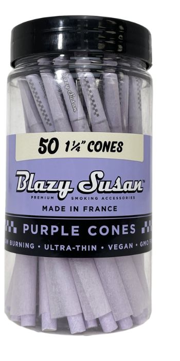 Blazy Susan 50ct/ 1 1/4 &quot; Purple Cones