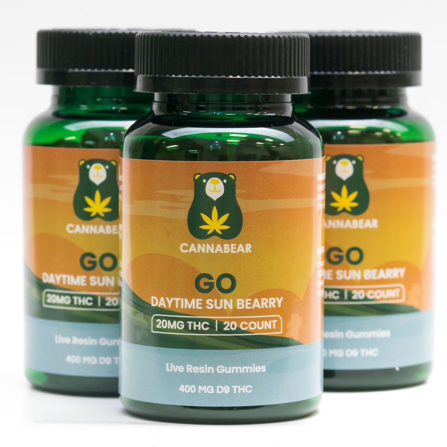 Cannabear - Live Resin Gummies 20 MG, Effect: GO