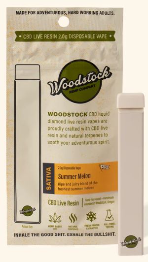 Wildwood - CBD Live Resin 2g Vape, Strain: Summer Melon