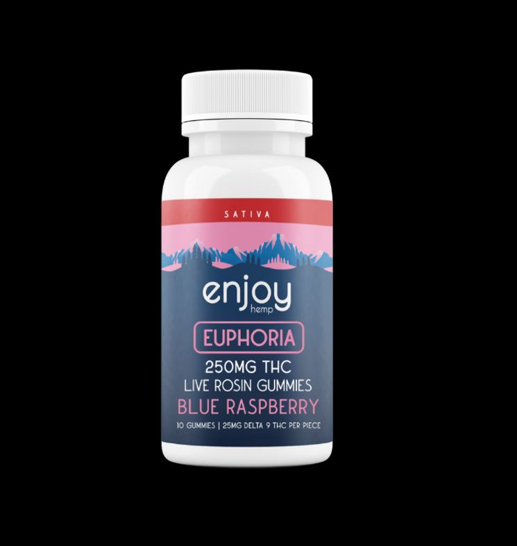 Enjoy - Live Rosin 25MG THC Gummies, Effect: EUPHORIA