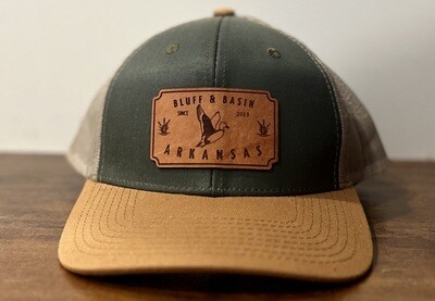 Duck Badge Leather Patch Trucker Hat