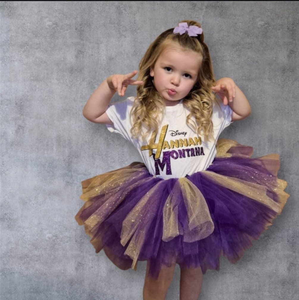 Hannah Montana Inspired Set ( T-shirt & Tutu)