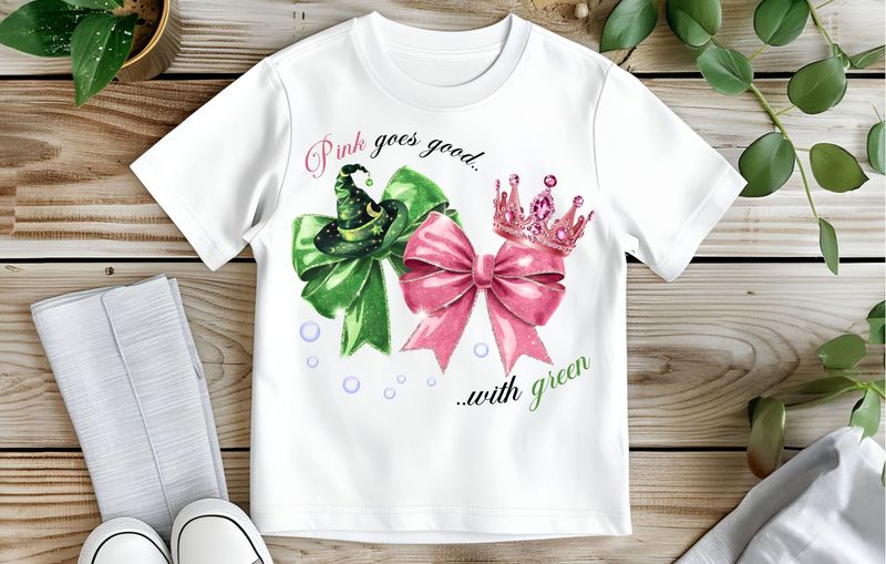 Pink Looks good with green WICKED Top