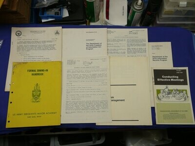 Grouping of 8 different US Military Manuals / Circulars
