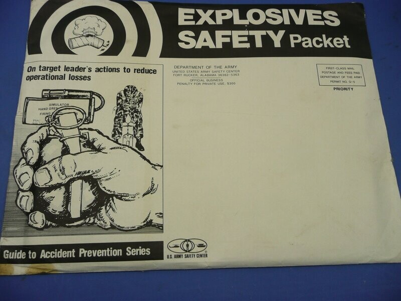 United States -  US Army Explosives Safety Packet – US Army Safety Center, Ft. Rucker