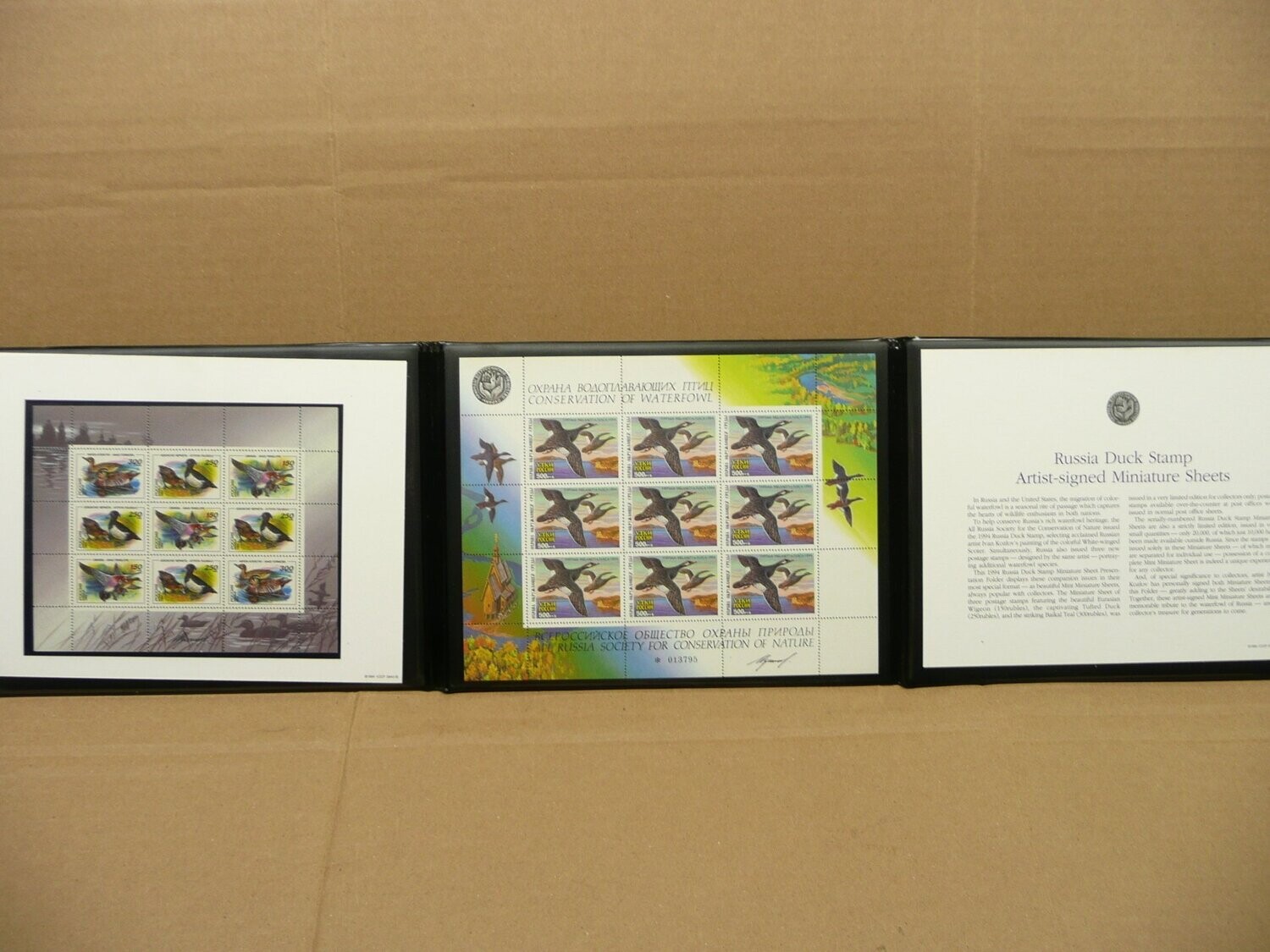 The Russian Duck Stamp – 1994 Presentation Folio, Artist Signed