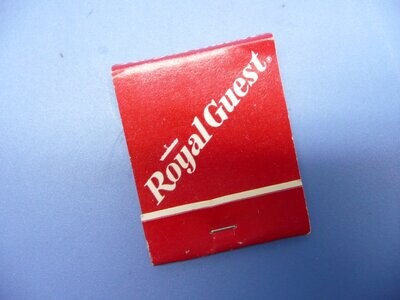 Vintage Matchbook - Royal Guest Hotels - Red Cover (H206)