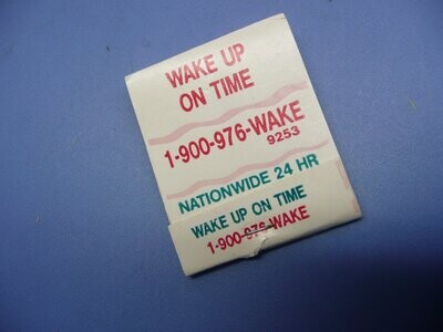 Vintage Matchbook: TeleTel, Inc - "Wake Up on Time" (H210)