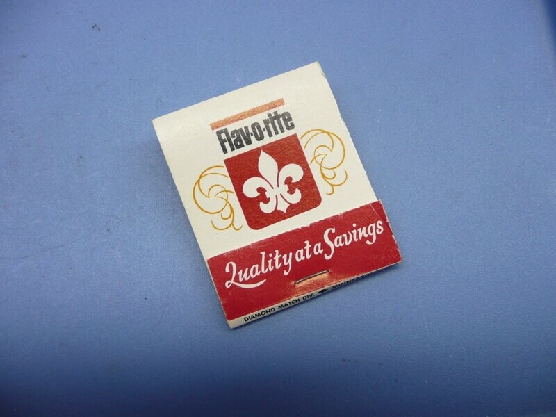 Vintage Matchbook, Flav-o-Rite brand, purple heads (H184)